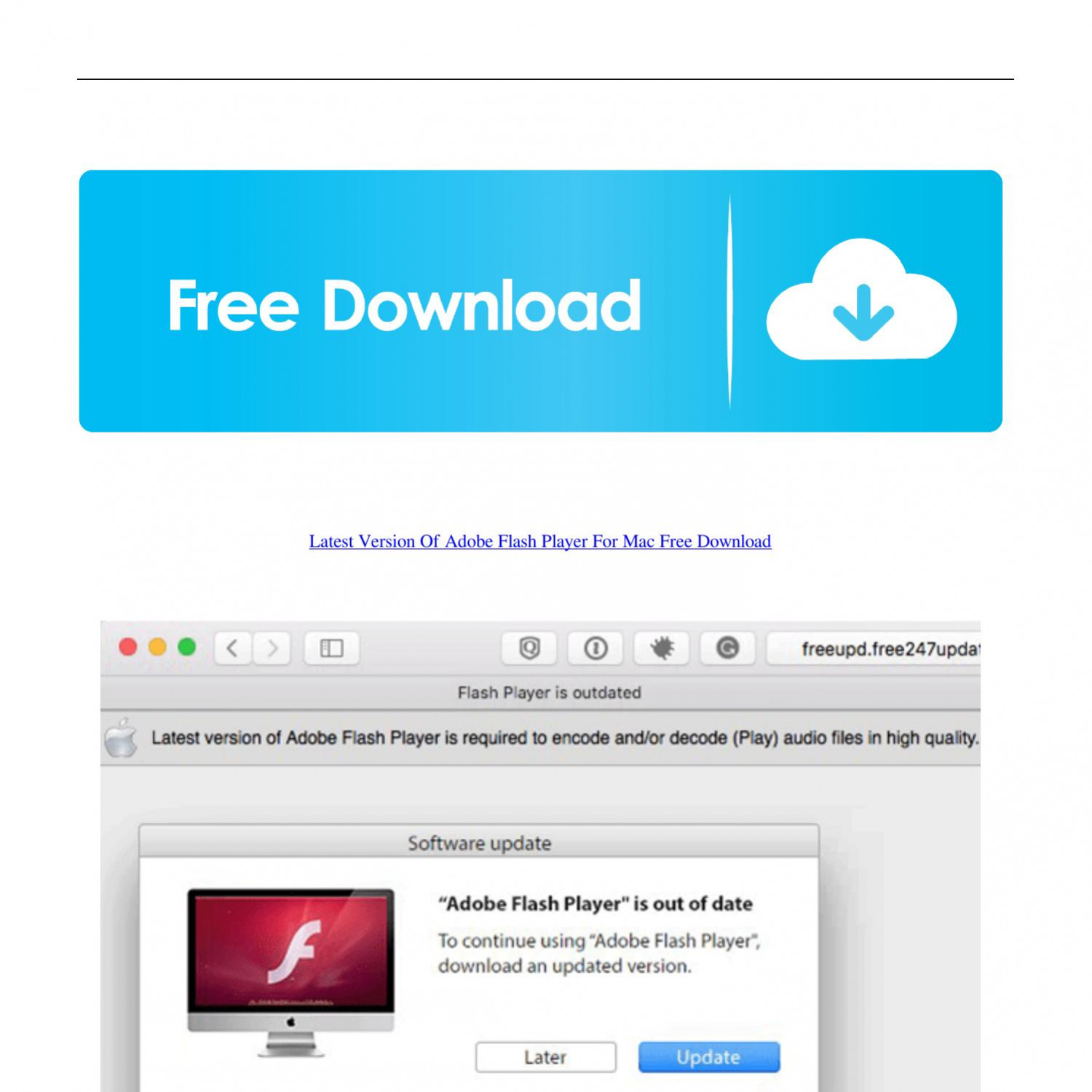 Adobe flash player free download for mac safari